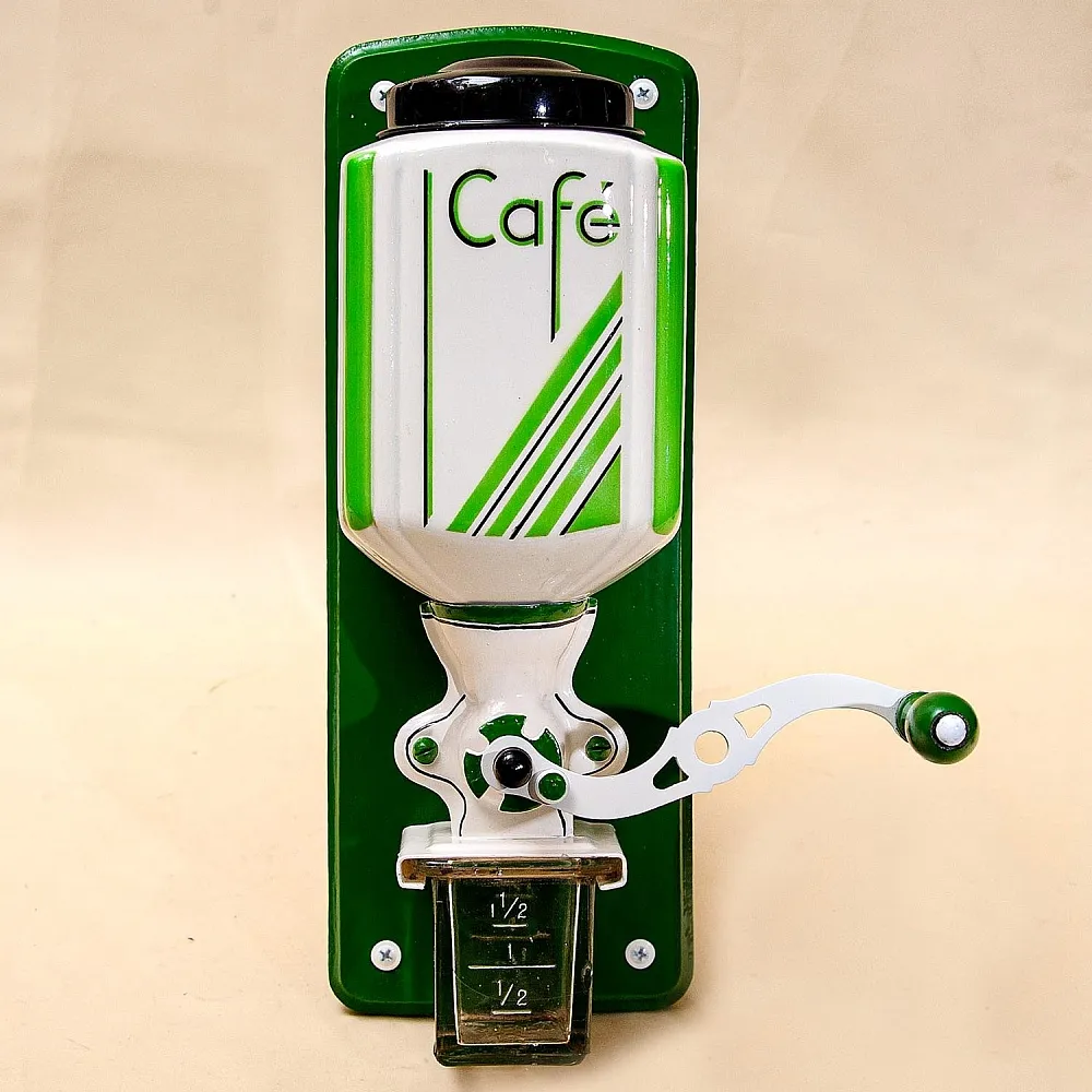 Старинная Настенная Ручная Механическая Кофемолка «PeDe» в стиле АРТ-Деко, Голландия.