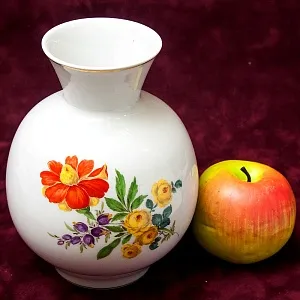 Фарфоровая Ваза «Цветочный Букет» Н -19 см., MEISSEN / МЕЙСЕН, Германия.