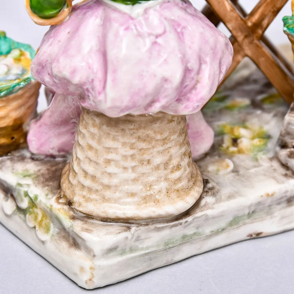 Коллекционная Фарфоровая статуэтка «Свежие устрицы», Capodimonte Style Италия.