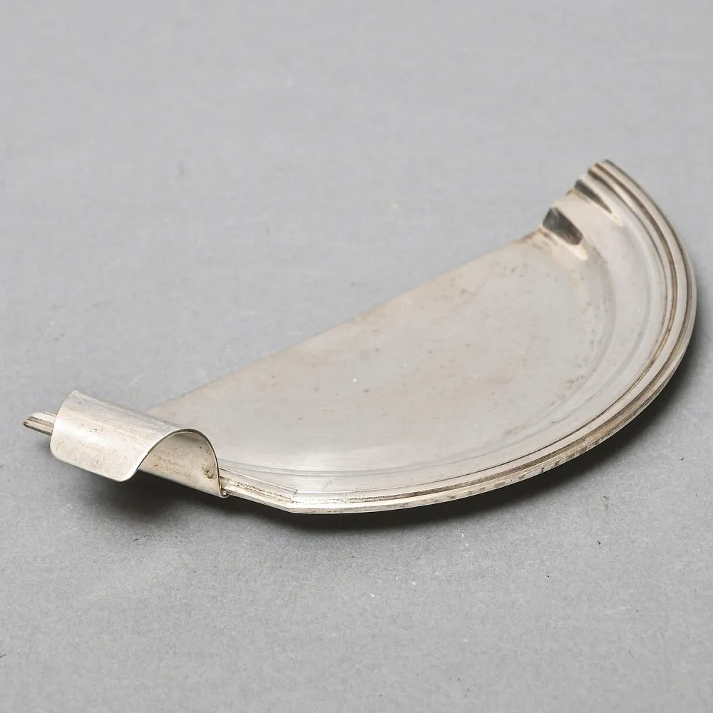 Старинный Совок и скребок для уборки крошек со стола, Металл, Silverplated, SHEFFIELD Англия. 