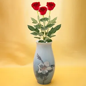 Фарфоровая Ваза «Цветы Шиповника», B&G Copenhagen Porcelain, Дания - 1962-1970гг.