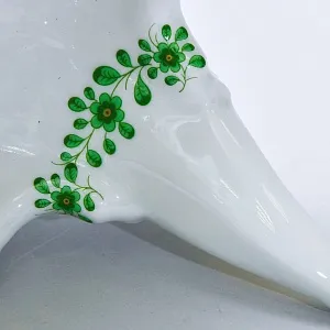 Настольная Электрическая Лампа - Светильник «APPONYI GREEN» Фарфор Lindner, Германия 80 -е годы ХХ века.