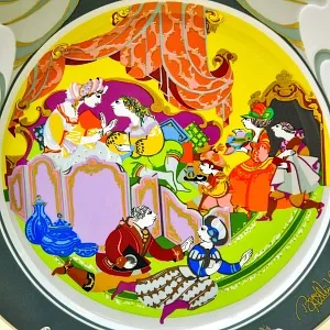 «Опера - КАВАЛЕР РОЗЫ» Авторская Коллекционная Фарфоровая Тарелка - Блюдо, Rosenthal Германия -80 гг.