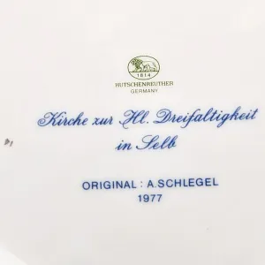 Коллекционная Фарфоровая Тарелка - Блюдо «Накануне Рождества», Hutschenreuther Германия - 1977 год.