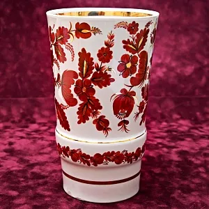 Агитационная! Подарочная Фарфоровая Ваза «Госкомспорт СССР» Барановский ФЗ CCCР - 70 гг.