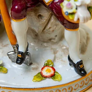 Редкость! Антикварная Фарфоровая Статуэтка «МАЛЕНЬКИЕ САДОВНИКИ», Frankenthal Германия 1762 - 1770 годы.