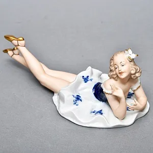 Коллекционная Фарфоровая статуэтка «Танцовщица - балерина», WALLENDORF Германия. 