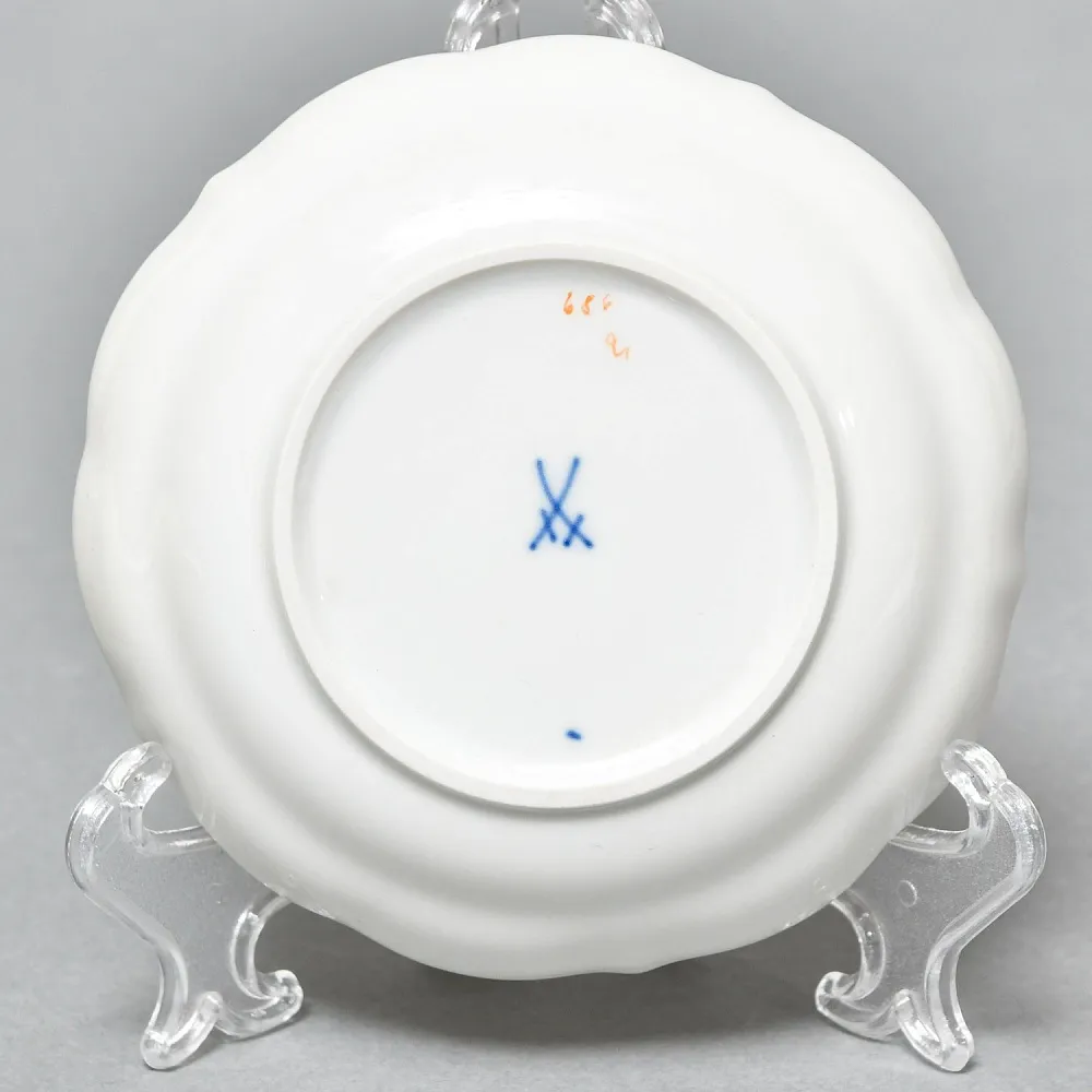 Коллекционная Фарфоровая Кофейная Пара «Золотой Дракон», MEISSEN / МЕЙСЕН Германия.