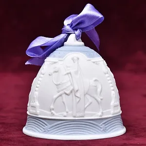 Коллекционный Фарфоровый Колокольчик «РОЖДЕСТВО - 1990 год», Lladro Испания.