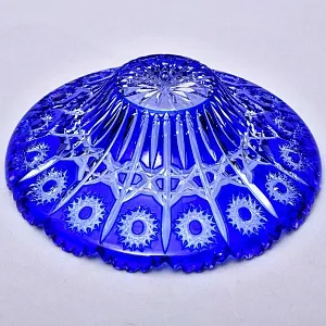 Хрустальная Ваза - Конфетница - Блюдо JOSKA BODENMAIS Германия D-25 см., конец 60-х гг.