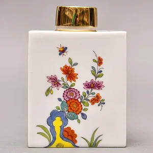 Коллекционная Фарфоровая Чайница - Баночка с крышкой «Букет», MEISSEN Германия ХХ век.