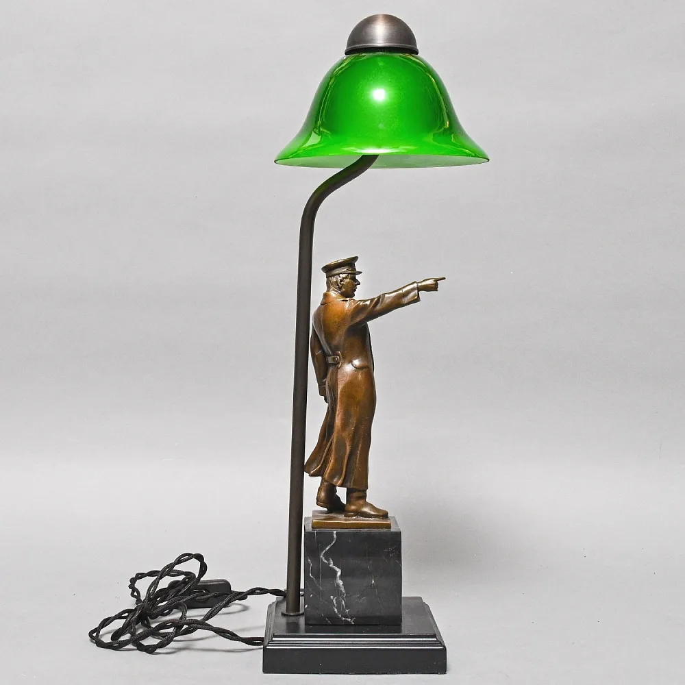Авторская Настольная Лампа - Статуэтка "СТАЛИН" L'atelier ART & Bronze Франция начало ХХI века.