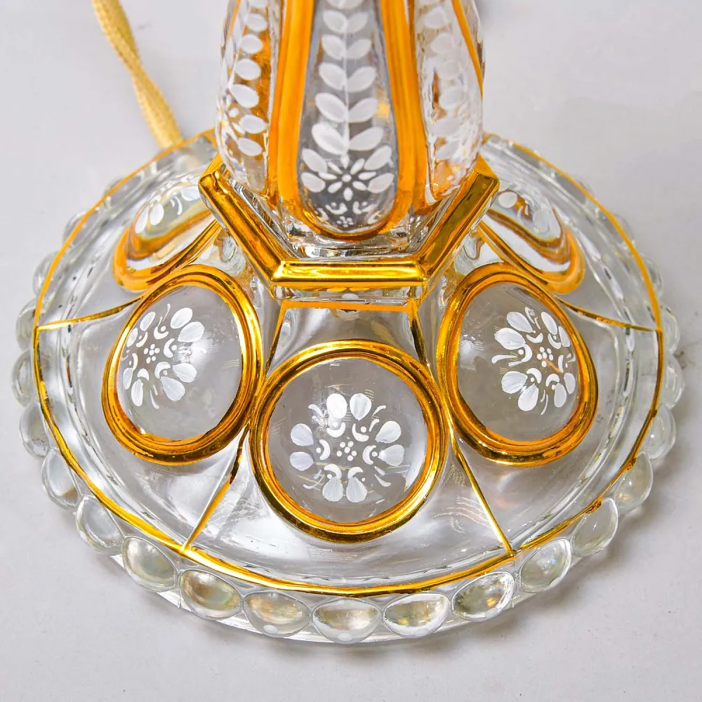 Парные Хрустальные Электрические Лампы - Светильники - Ночники, Германия, начало ХХ века.