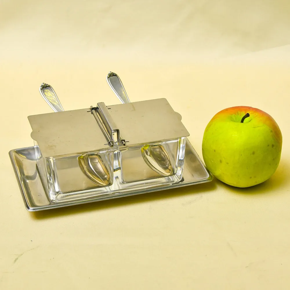 Винтажный Набор для специй или соусов с двумя отделениями, Германия, 70 -е годы ХХ века.