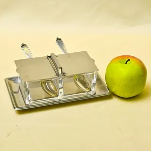 Винтажный Набор для специй или соусов с двумя отделениями, Германия, 70 -е годы ХХ века.