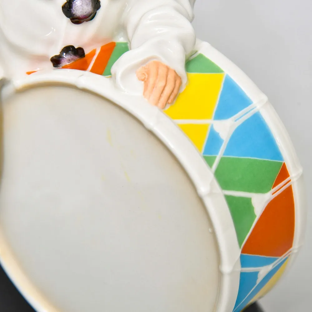 Коллекционная Фарфоровая статуэтка «КЛОУН. Паяц с барабаном», Hutschenreuther Германия.