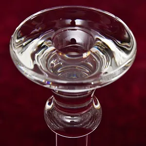 Два Больших Хрустальных Подсвечника VAL SAINT LAMBERT Бельгия, 60 -е годы ХХ века.