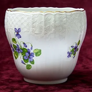 «НЕЗАБУДКИ» - Фарфоровое Кашпо или Ваза для цветов, KAISER, Германия - 1979 год.