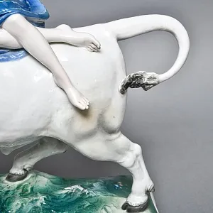 Редкость! Очень Большая Фарфоровая статуэтка «ПОХИЩЕНИЕ ЕВРОПЫ», Karl Ens Германия, начало ХХ века. 