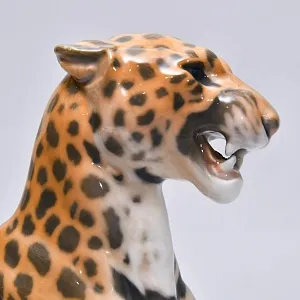 Коллекционная Фарфоровая статуэтка «ЯГУАР», Bing&Grøndahl Дания - середина ХХ века.