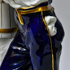 Большая Фарфоровая Статуэтка «Юноша Водонос» ROYAL DUX BOHEMIA, Чехословакия -1957 год.