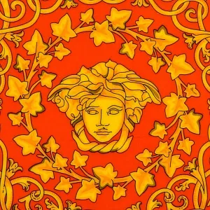 «Floralia Medusa Red» - Коллекционная Фарфоровая Тарелка - Блюдо, VERSACE, Rosenthal Германия.