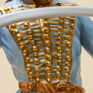 Большая Коллекционная Фарфоровая Cтатуэтка «ГУСАР» HEREND Венгрия 1949-1960 годы.