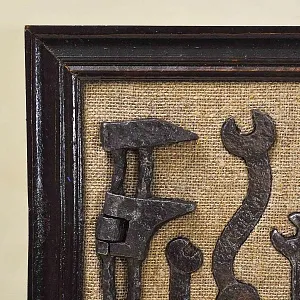 Коллекционное Панно - Картина «Старинные Антикварные Слесарные Инструменты», Россия XIX век. 