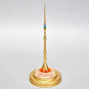 Винтажная Модель - Настольный Сувенир «Останкинская телебашня»  Н= 35 см. СССР - 1980 год. 