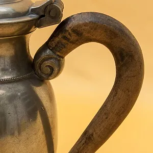 Редкость! Антикварный Классический Оловянный Кофейник на 1 литр Бельгия, ХIХ век.