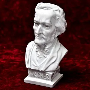 Коллекционный Фарфоровый Бюст - Статуэтка «Композитор Рихард ВАГНЕР - WAGNER» HEREND Венгрия.