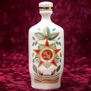 Коллекционный Фарфоровый Штоф «40 лет ПОБЕДЫ» СССР, ЗХК-Полонное - 1985 год.