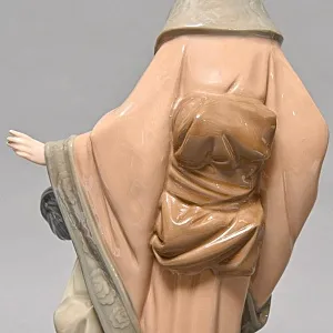 Коллекционная Фарфоровая статуэтка «Японская мама и дочь», Nao by Lladro Испания, 80-е гг. 