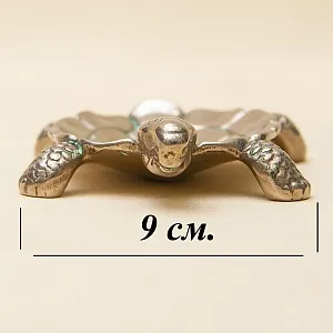 Металлическая Мелочёвница - Пепельница «Маленькая Черепашка», Франция середина ХХ века. 