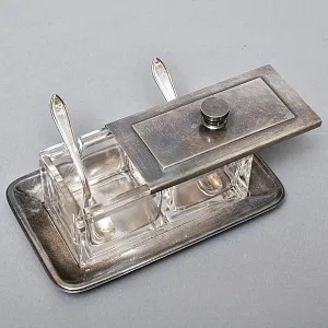 Набор для специй или соусов с двумя отделениями, Wellner Германия - 60 гг.