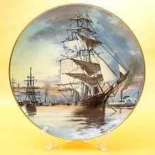 Коллекционная Тарелка «Парусные Корабли - FLYING CLOUD» Фарфор США, The FRANKLIN MINT -1981 год.
