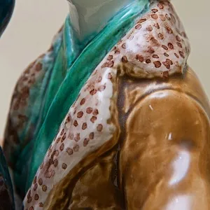 Большая Коллекционная статуэтка «Друзья птиц», Фаянс ЗиК Конаково, СССР - 1955 год.