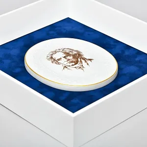 Картина - Панно - Фарфоровая Плакетка «Людвиг ван Бетховен», MEISSEN  Германия -1978 год.