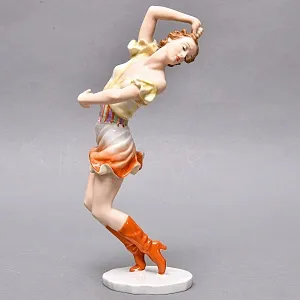 Коллекционная Фарфоровая статуэтка «Танцовщица Урсула Дайнерт», ROSENTHAL Германия, 40-е годы ХХ века. 