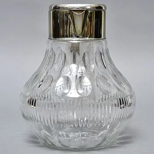 Винтажный Графин - Кувшин на 3.2 литра. Колба для льда, Хрусталь, Silverplated Германия. 