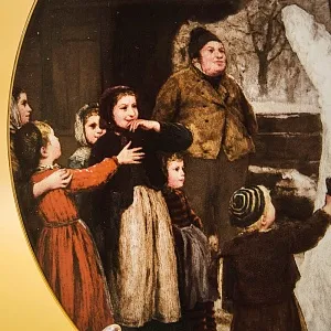 Коллекционная Тарелка «Снеговик» Фарфор, Suisse Langenthal, Швейцария -1987 год.