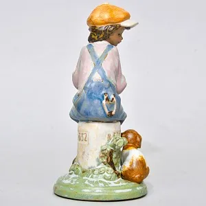 Фарфоровая статуэтка «Хулиган с собачкой», Lladro серия Грес, Испания 1994 - 1998 года.