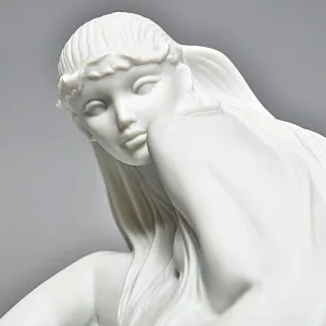 Коллекционная Фарфоровая статуэтка «Девушка, Знак Зодиака - Рыбы», Royal Copenhagen Дания.