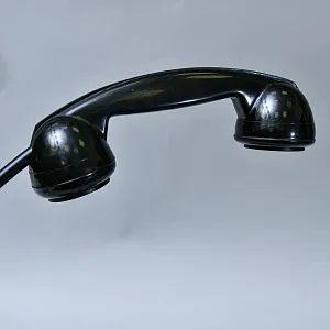 Настольная Электрическая Лампа - Светильник «Директорский Телефон - Будьте Бдительны» СССР - 1974 год.