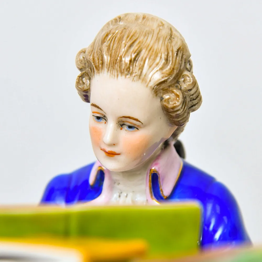 Старинная Фарфоровая Статуэтка «Пианист - Моцарт», Scheibe - Alsbach Германия.