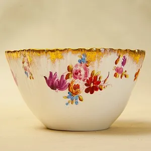 Антикварный Фарфоровый Десертный набор тарелок «Летний сад», Англия, конец ХIX - начало ХХ века.