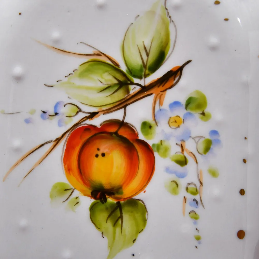 Винтажный Фарфоровый Флакон - Штоф «ПЛОДЫ», Sevres Style ФРАНЦИЯ, середина ХХ века.