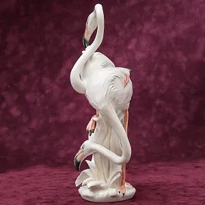 Птицы - Фарфоровая статуэтка «ПАРА ФЛАМИНГО», Карл Энс / Karl Ens,  Германия, 50-е годы ХХ века.