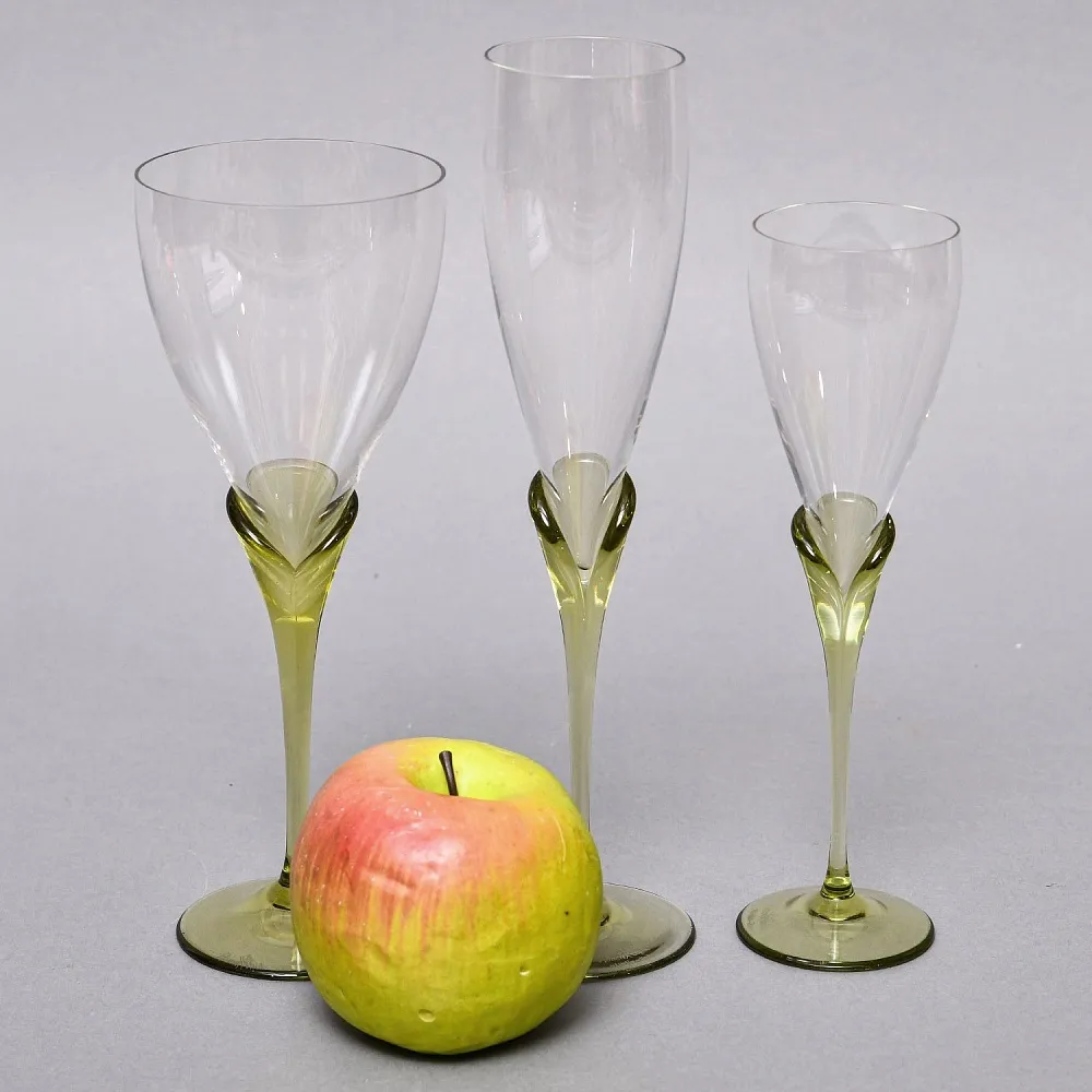 Набор «Эгоист» Три Фужера «Papyrus», Хрусталь Rosenthal Studio Line, Германия -1960-69 гг.