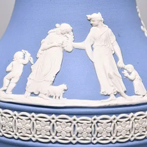 Кувшинчик - Молочник - Сливочник «Голубой Антик», фарфор ВЕДЖВУД / WEDGWOOD, Англия.